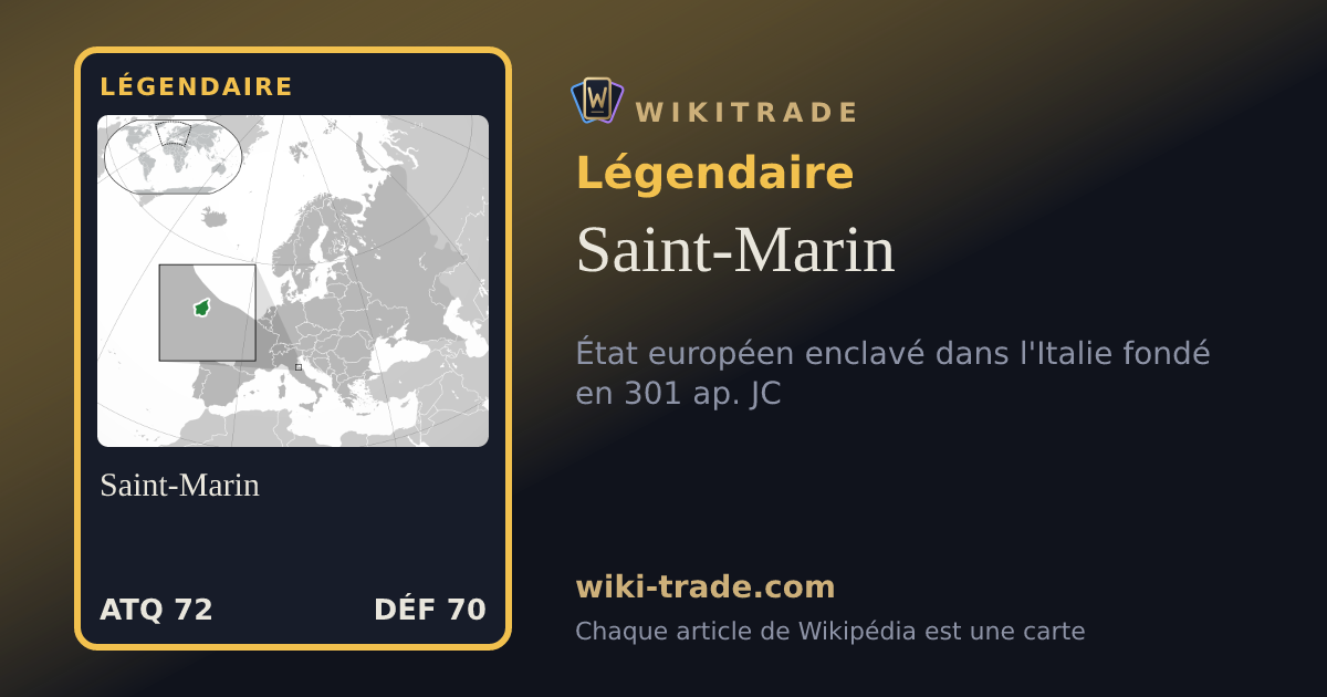 Saint-Marin — carte Légendaire