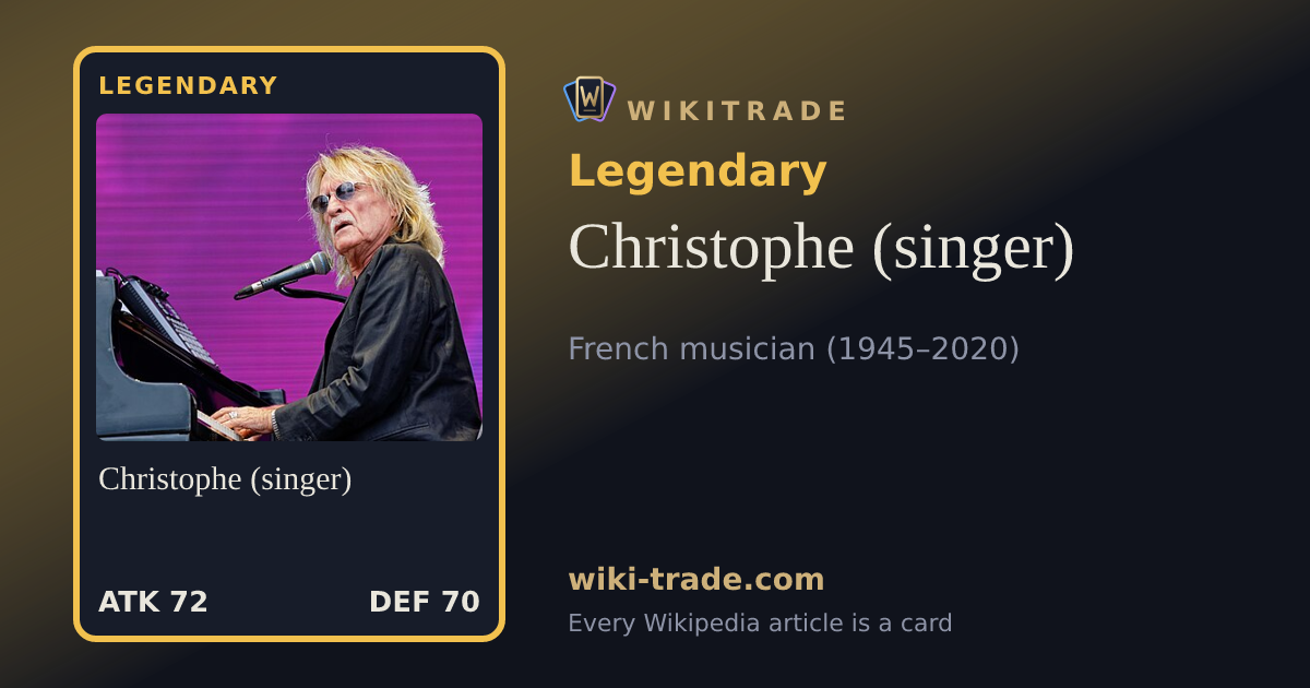 Christophe (singer) — Legendary card