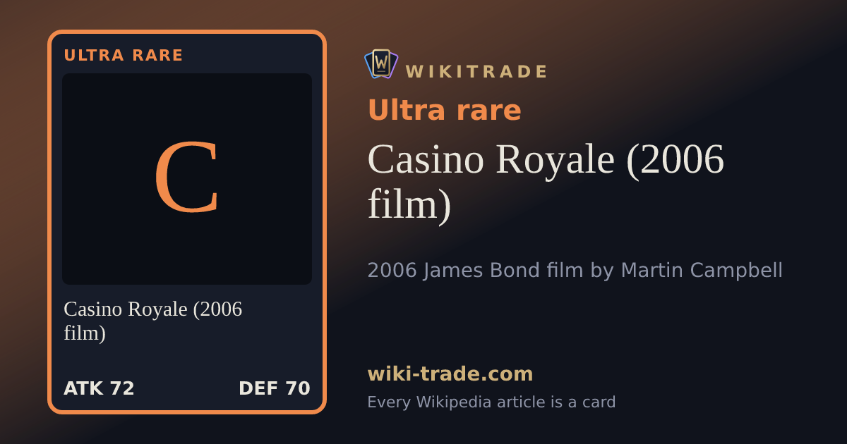 Casino Royale (2006 film) — Ultra rare card