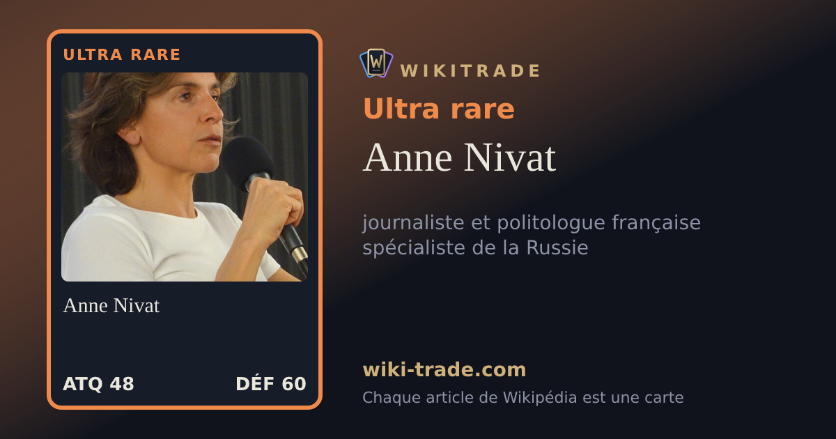 Anne Nivat — carte Ultra rare