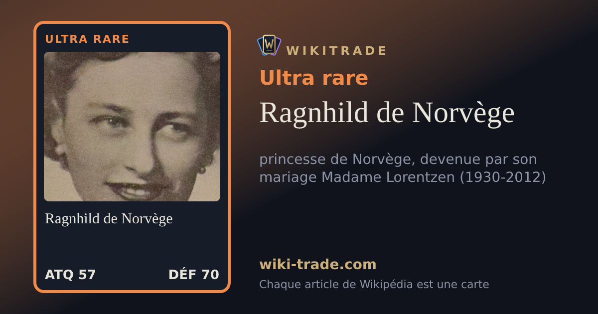 Ragnhild de Norvège — carte Ultra rare