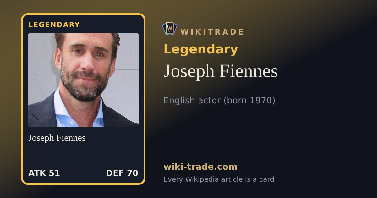 Joseph Fiennes — Legendary card