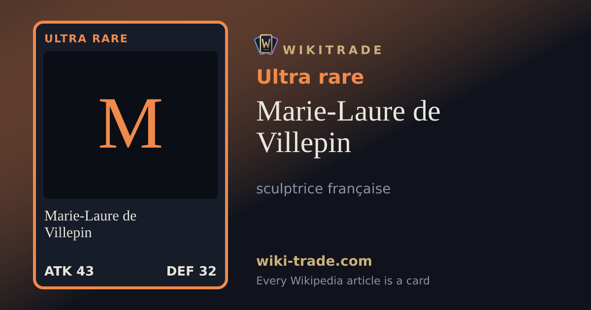 Marie-Laure de Villepin — Ultra rare card