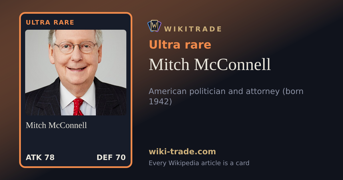 Mitch McConnell — Ultra rare card