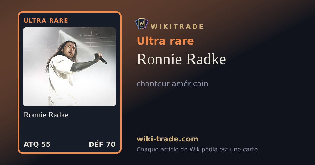Ronnie Radke — carte Ultra rare