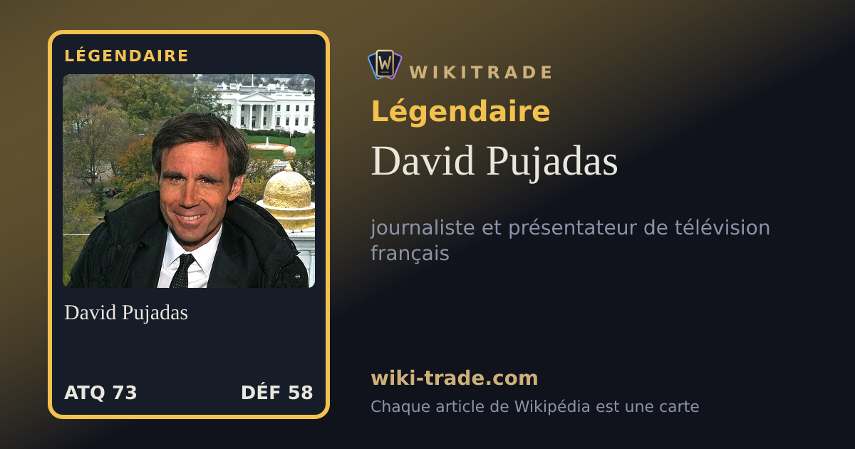 David Pujadas — carte Légendaire