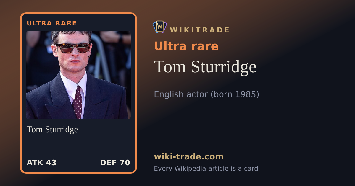 Tom Sturridge — Ultra rare card