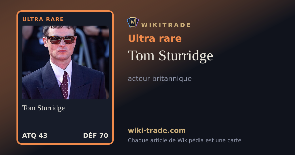 Tom Sturridge — carte Ultra rare