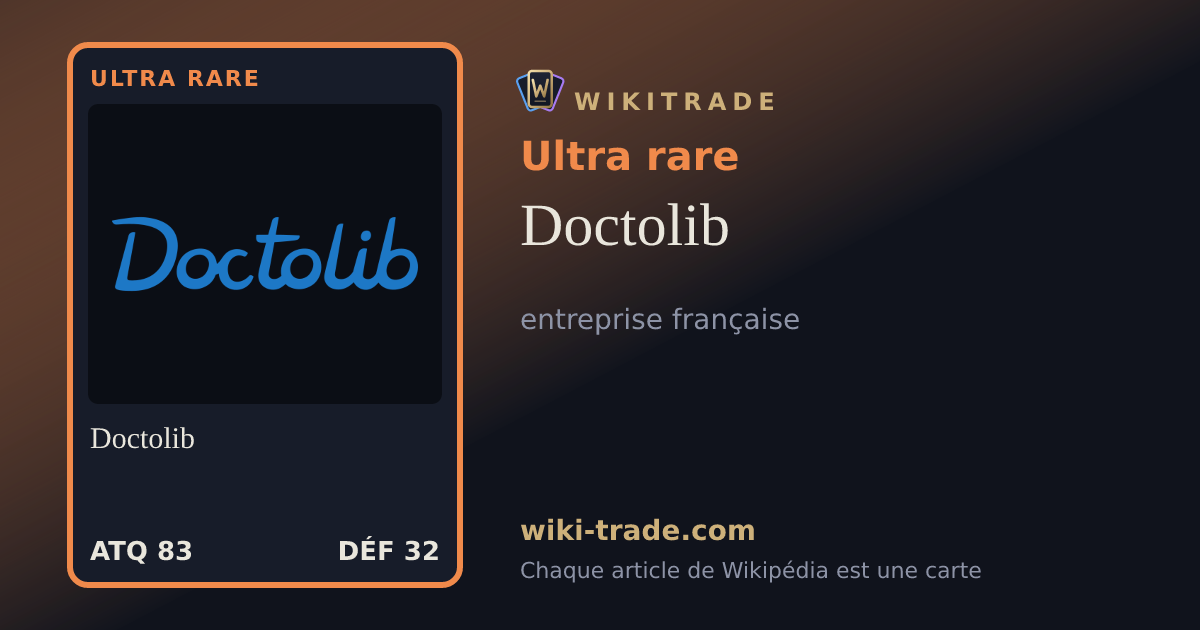 Doctolib — carte Ultra rare