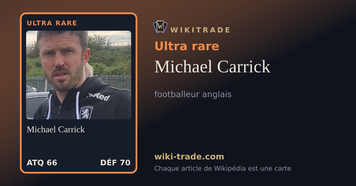 Michael Carrick — carte Ultra rare