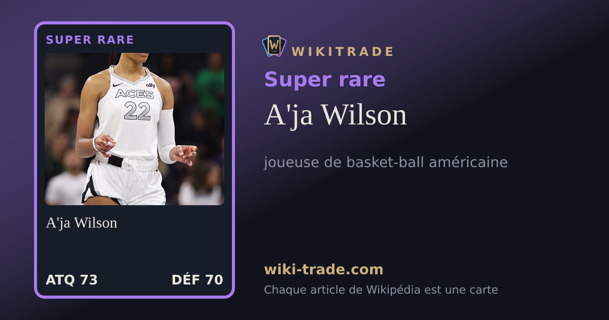 A'ja Wilson — carte Super rare