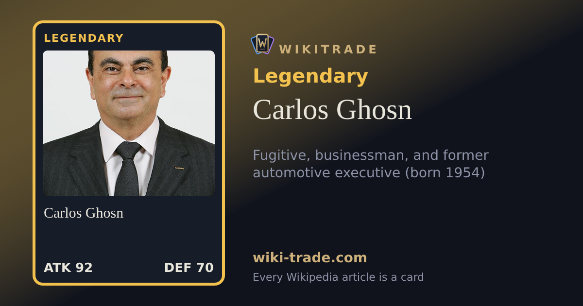 Carlos Ghosn — Legendary card