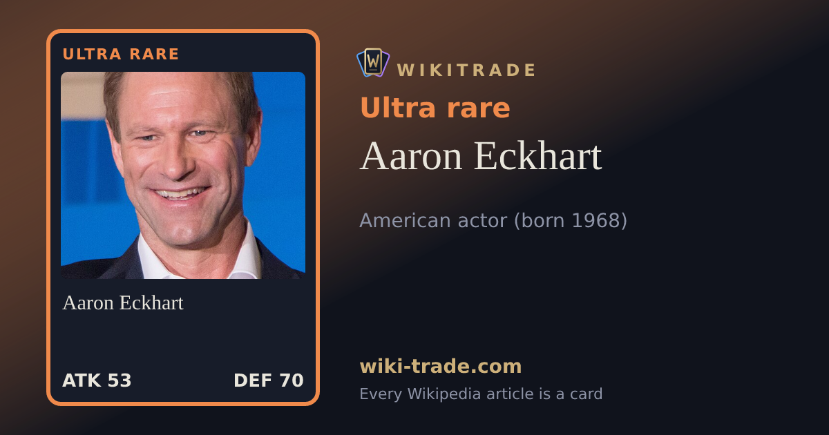 Aaron Eckhart — Ultra rare card