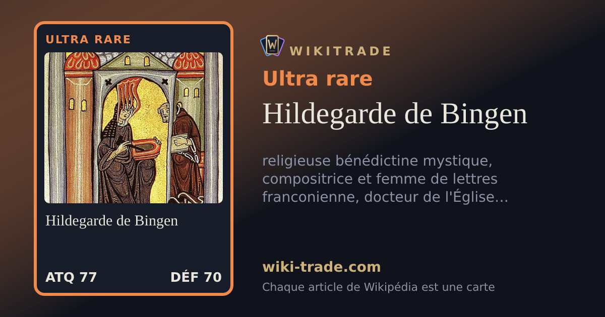 Hildegarde de Bingen — carte Ultra rare
