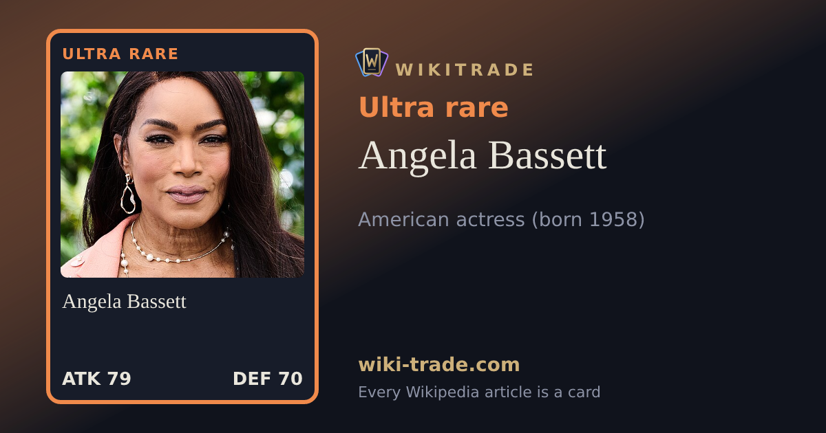 Angela Bassett — Ultra rare card