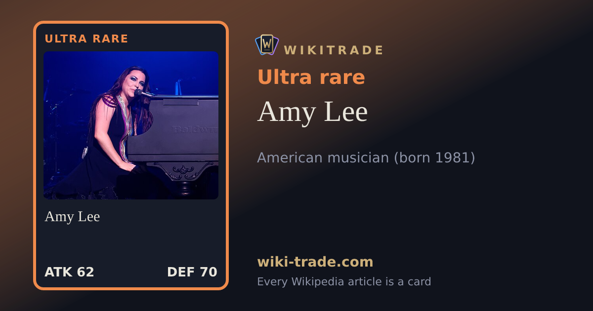 Amy Lee — Ultra rare card