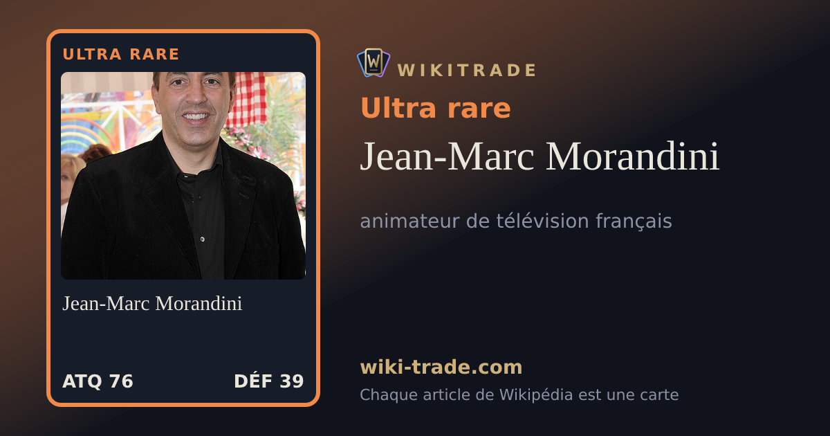 Jean-Marc Morandini — carte Ultra rare