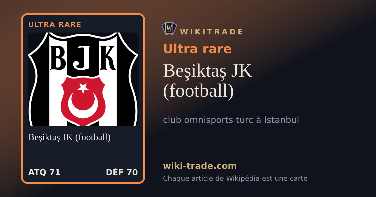 Beşiktaş JK (football) — carte Ultra rare