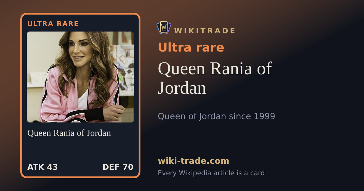 Queen Rania of Jordan — Ultra rare card