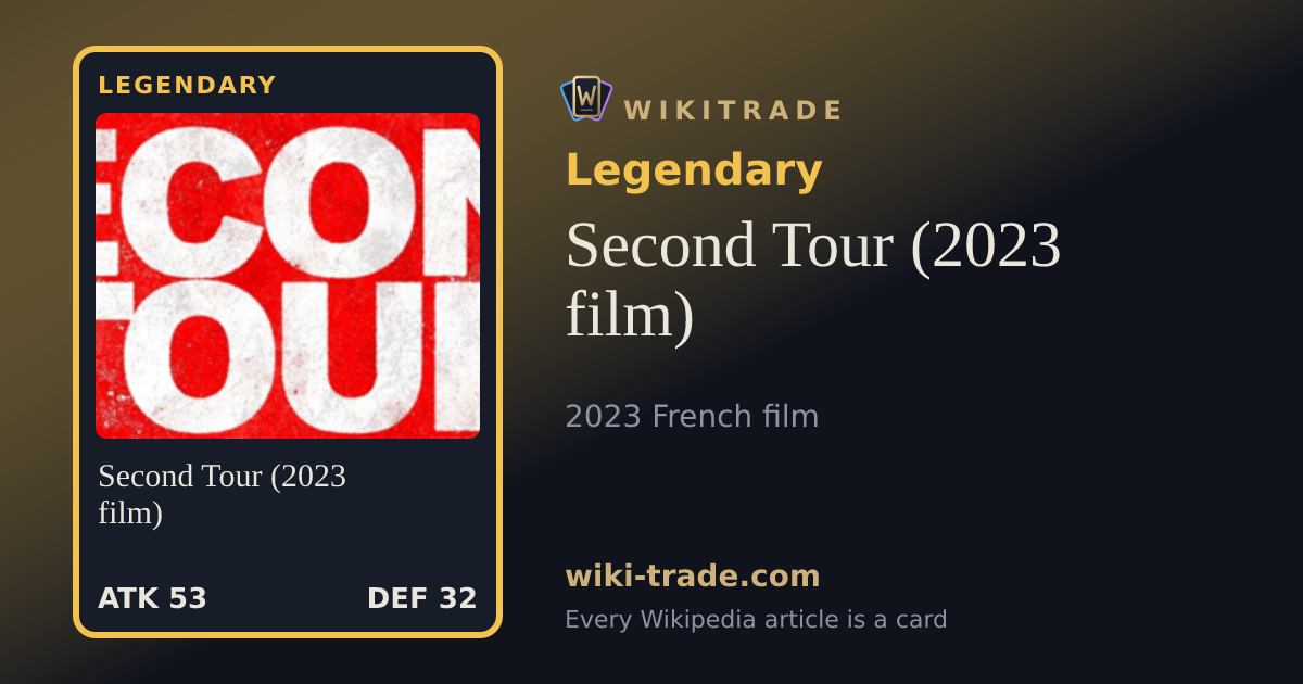 Second Tour (2023 film) — Legendary card