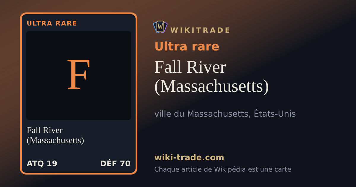 Fall River (Massachusetts) — carte Ultra rare