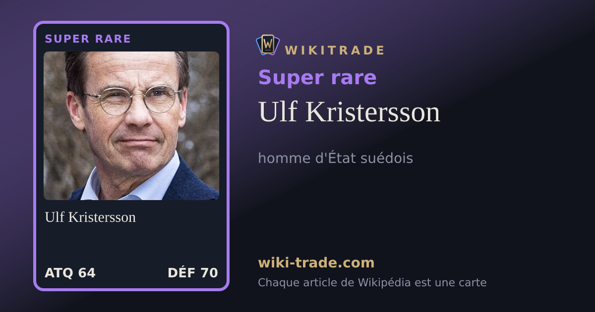 Ulf Kristersson — carte Super rare