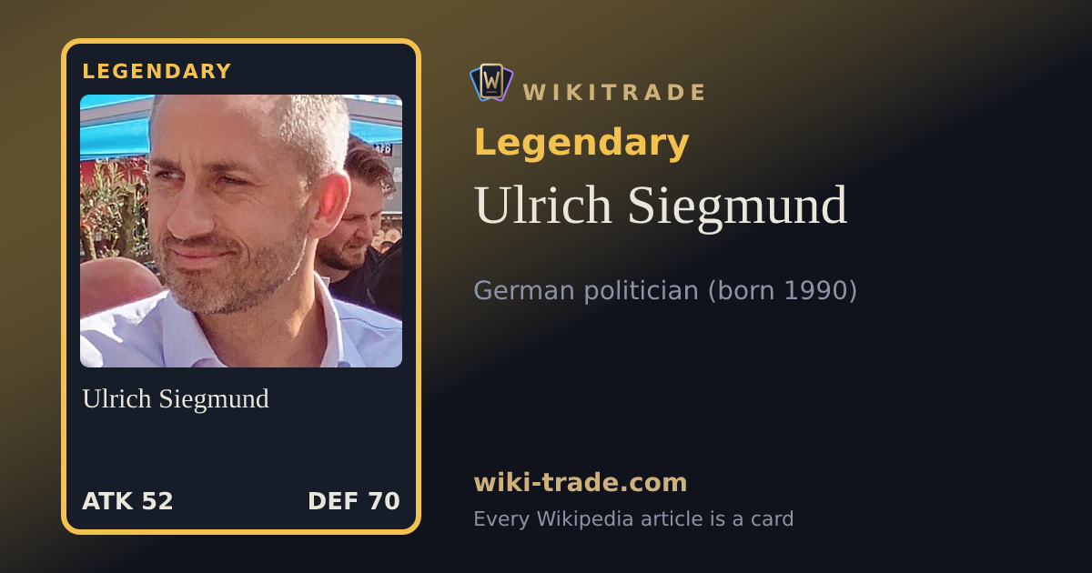 Ulrich Siegmund — Legendary card