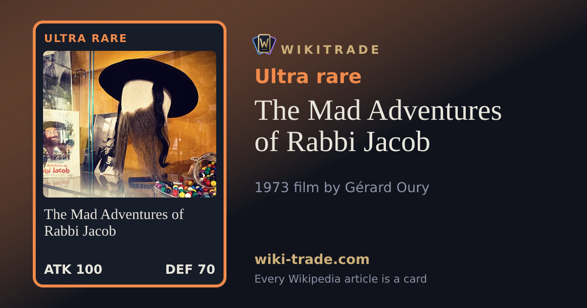 The Mad Adventures of Rabbi Jacob — Ultra rare card
