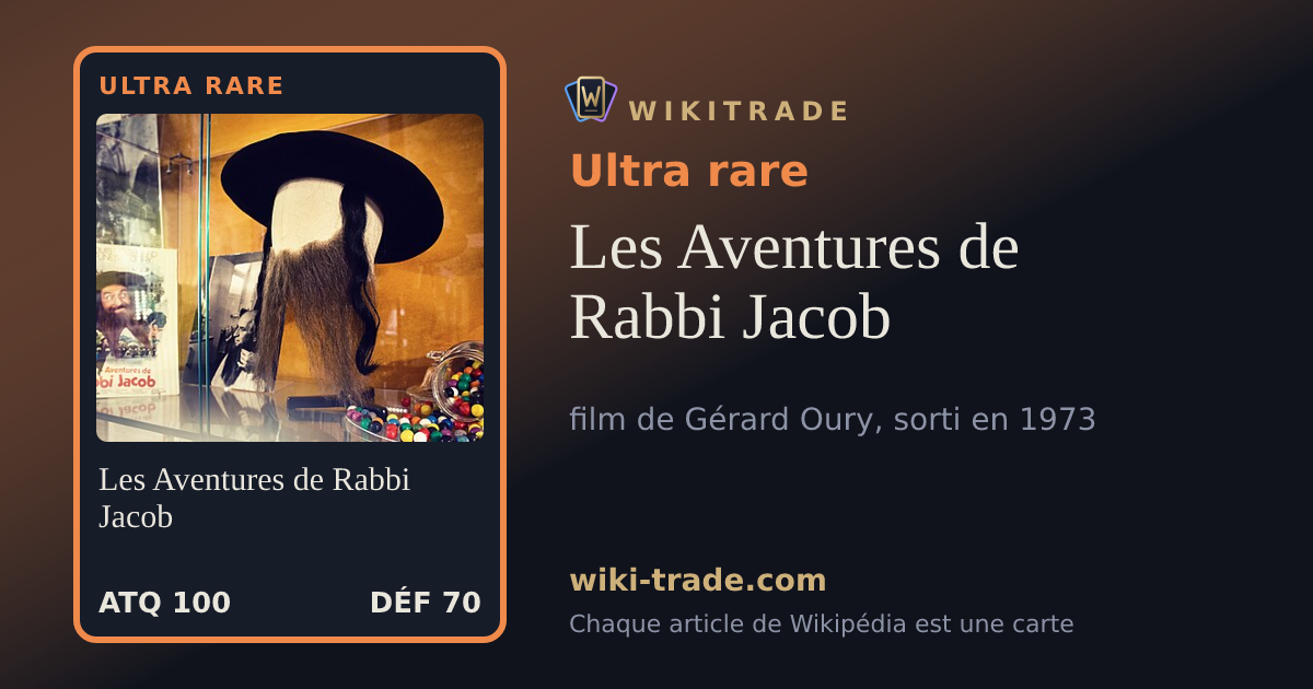 Les Aventures de Rabbi Jacob — carte Ultra rare