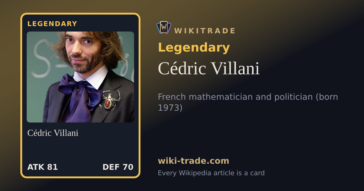 Cédric Villani — Legendary card
