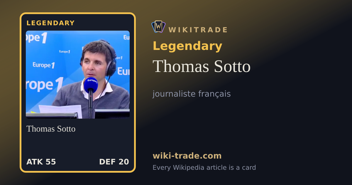 Thomas Sotto — Legendary card