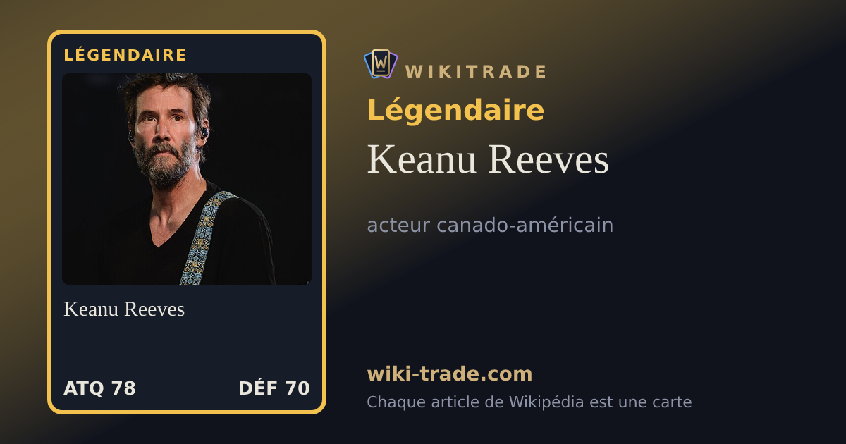 Keanu Reeves — carte Légendaire