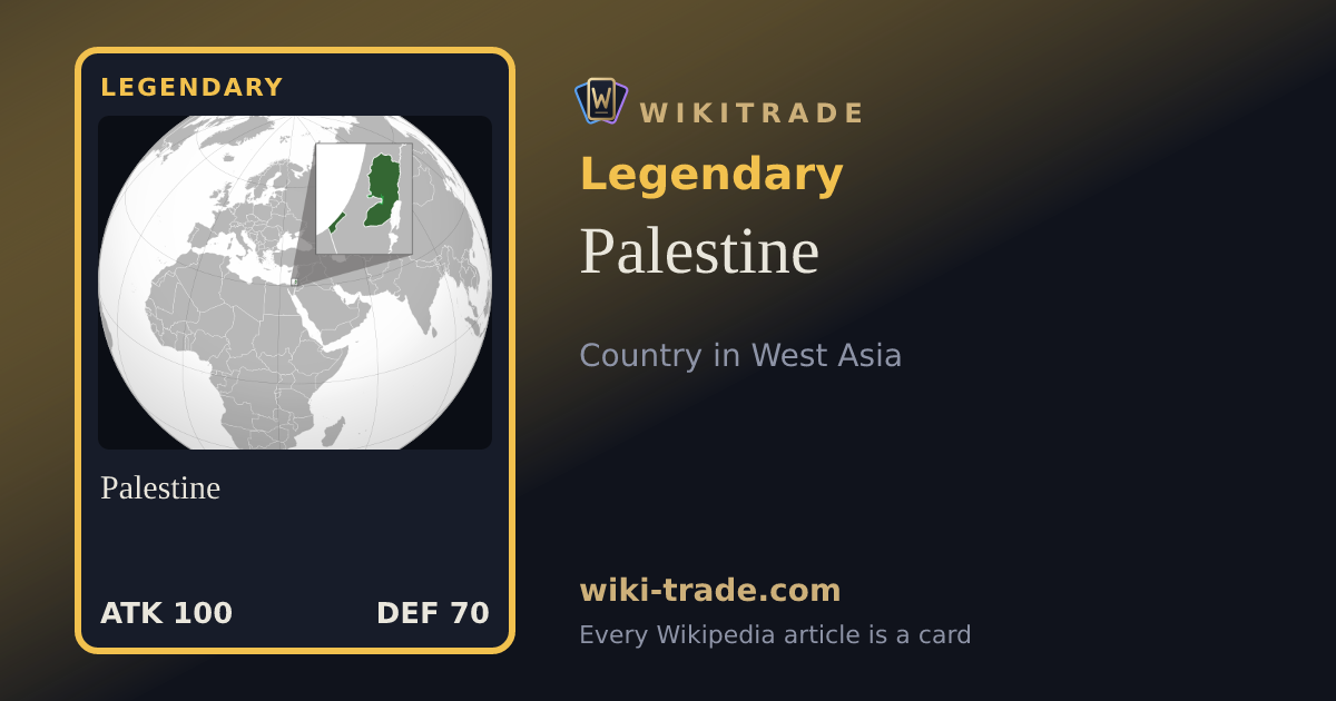 Palestine — Legendary card