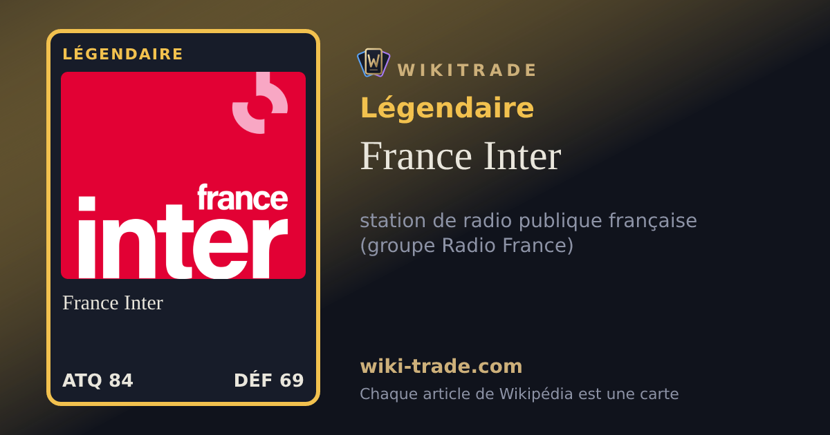 France Inter — carte Légendaire