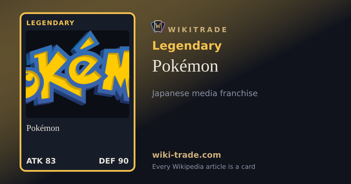 Pokémon — Legendary card