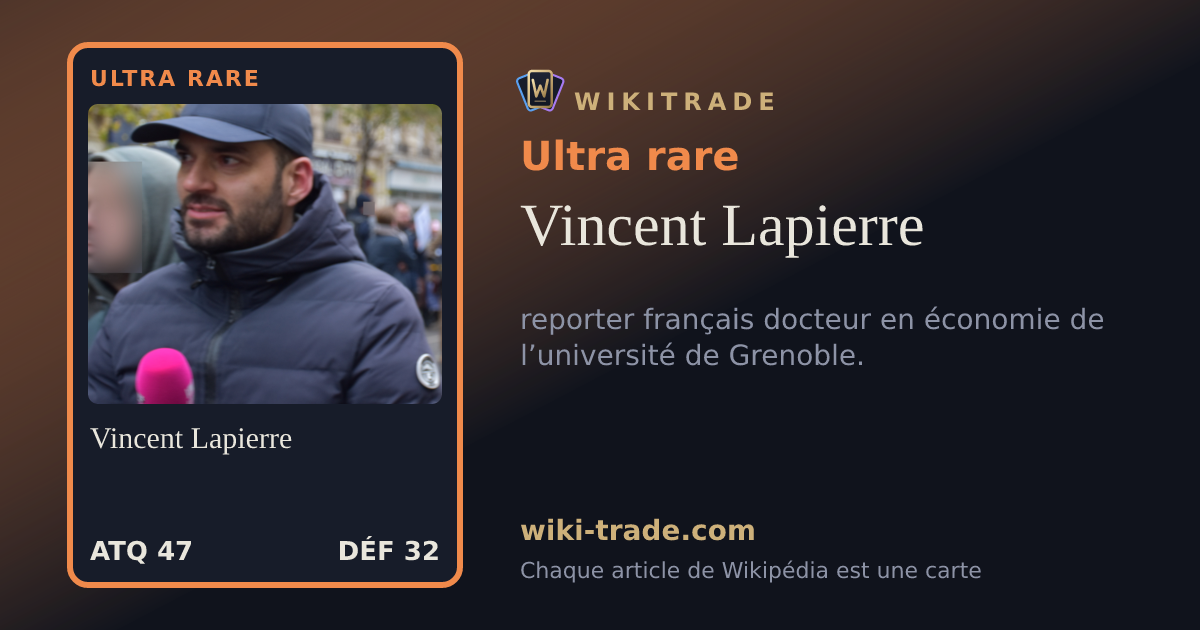 Vincent Lapierre — carte Ultra rare