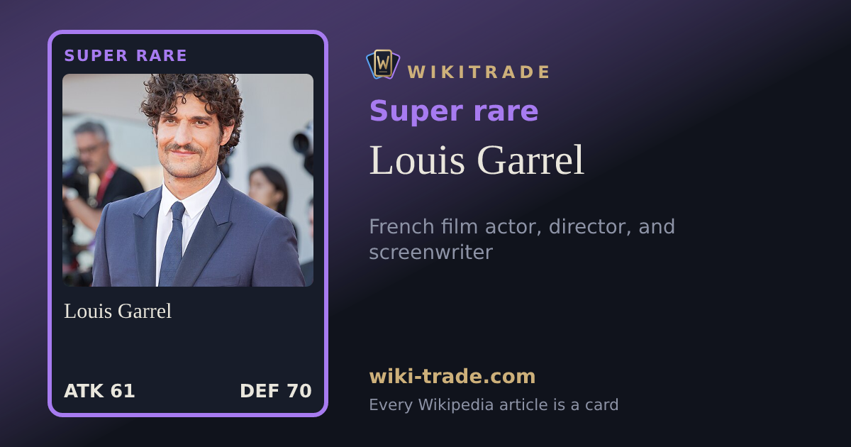 Louis Garrel — Super rare card
