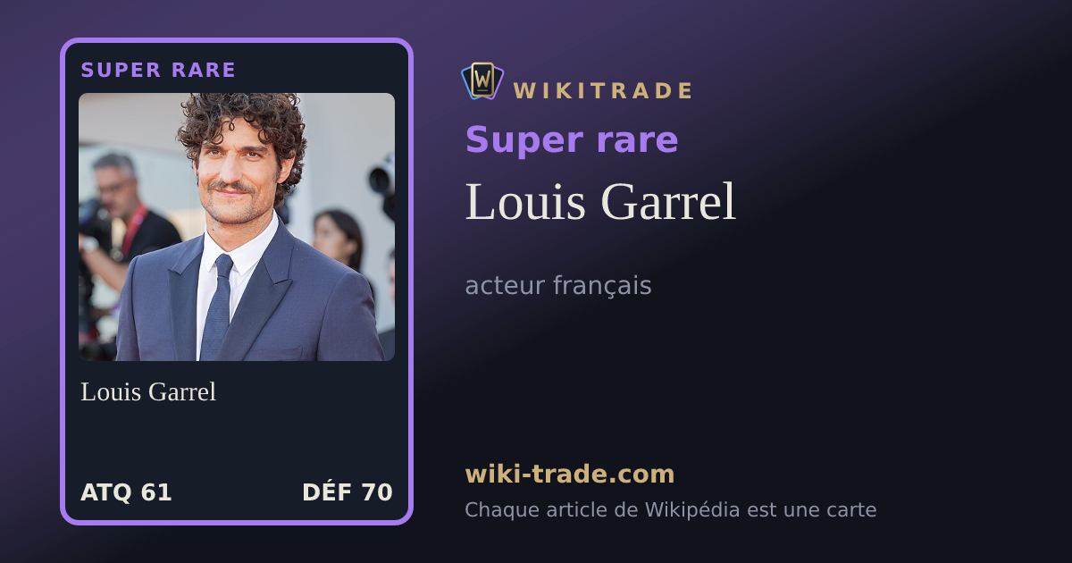 Louis Garrel — carte Super rare
