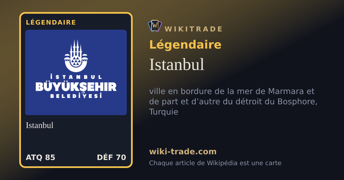 Istanbul — carte Légendaire