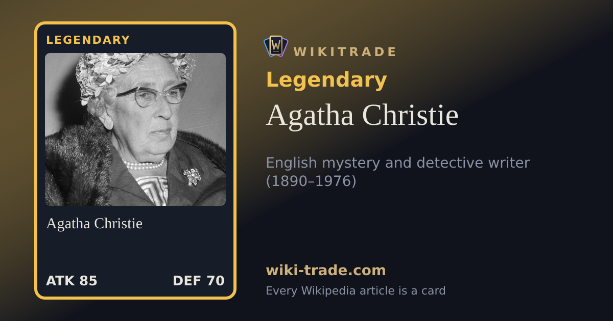 Agatha Christie — Legendary card