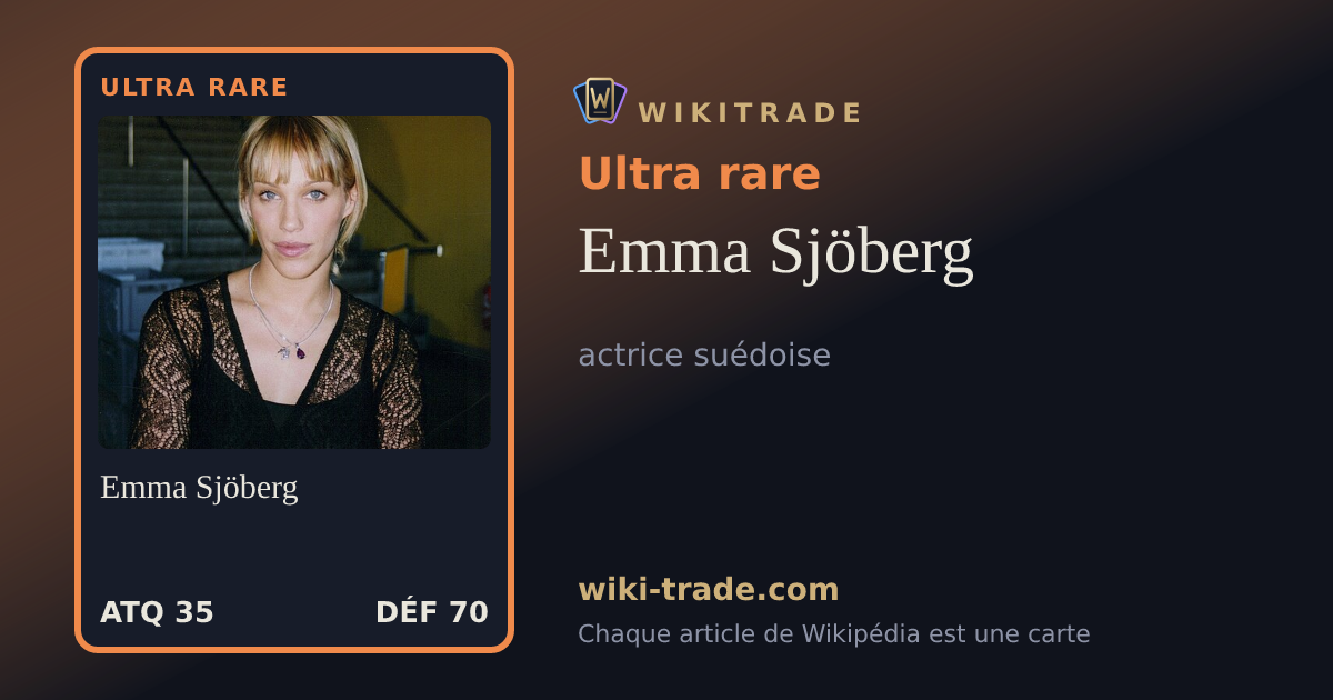 Emma Sjöberg — carte Ultra rare