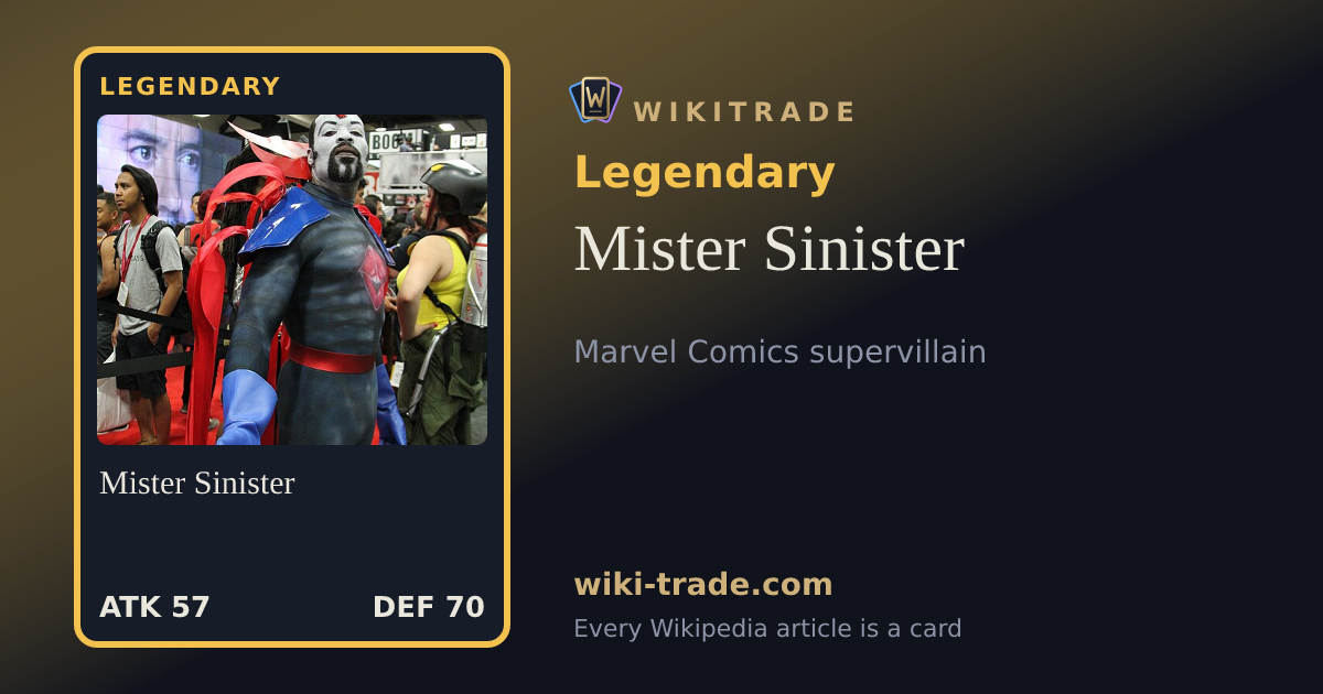 Mister Sinister — Legendary card