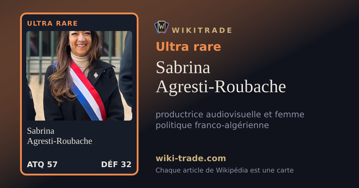 Sabrina Agresti-Roubache — carte Ultra rare