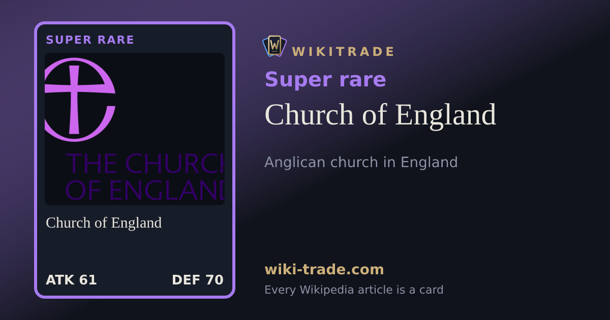 Church of England — Super rare card