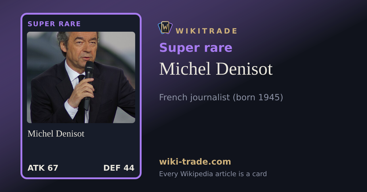 Michel Denisot — Super rare card