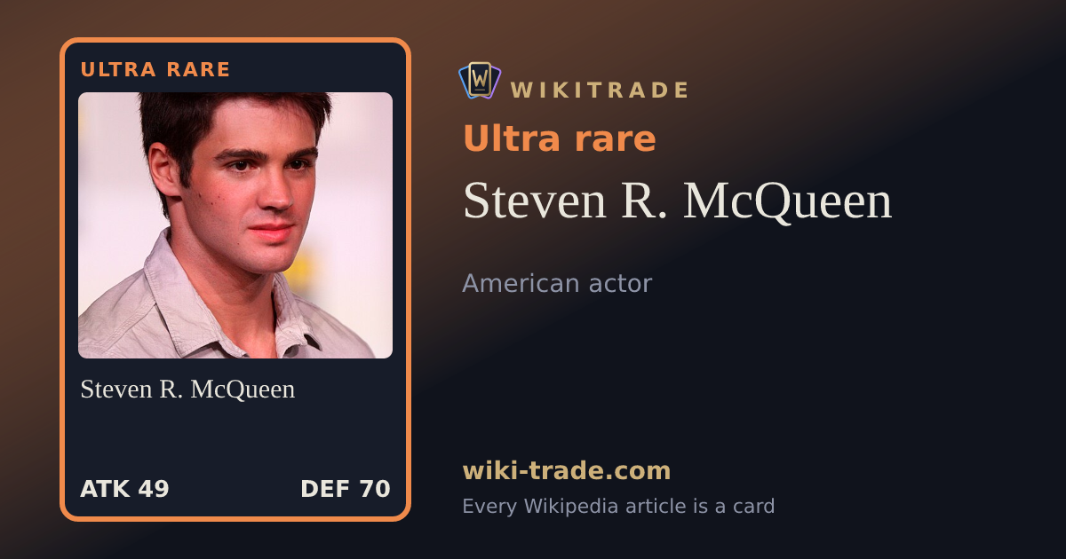 Steven R. McQueen — Ultra rare card