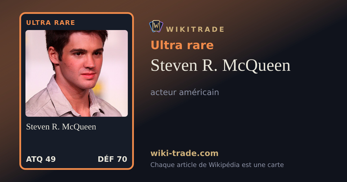 Steven R. McQueen — carte Ultra rare