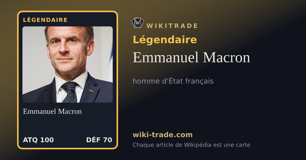 Emmanuel Macron — carte Légendaire