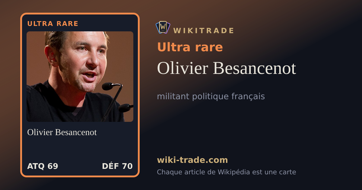 Olivier Besancenot — carte Ultra rare