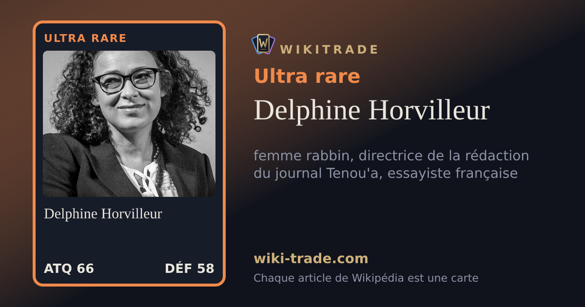 Delphine Horvilleur — carte Ultra rare